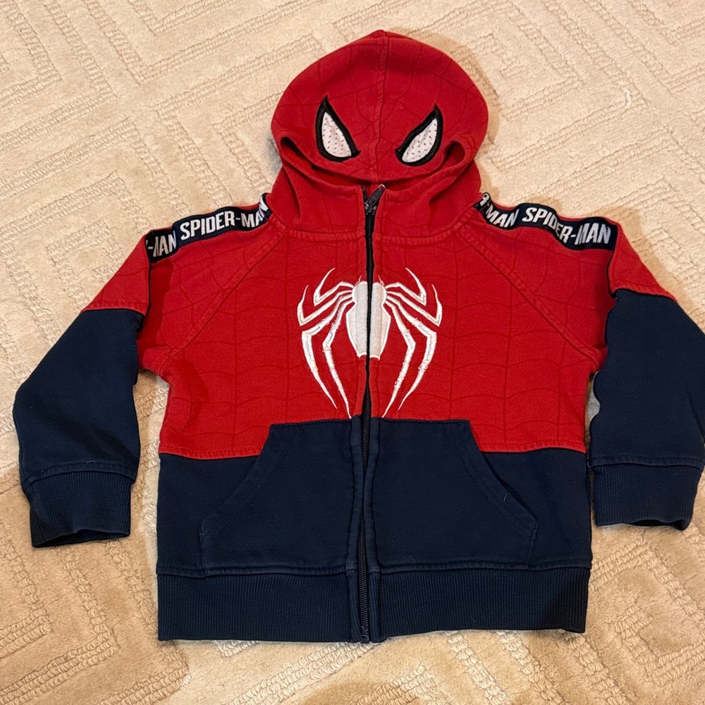 Spiderman Red and Blue Hoodie for Kids